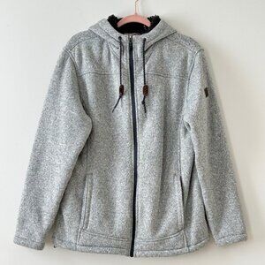 Rugged Elements Gray Mountain Fleece Hoodie Jacket